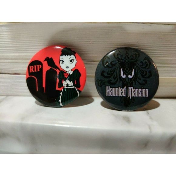 Set of 2 Walt Disney Haunted Mansion Pins - Picture 1 of 4